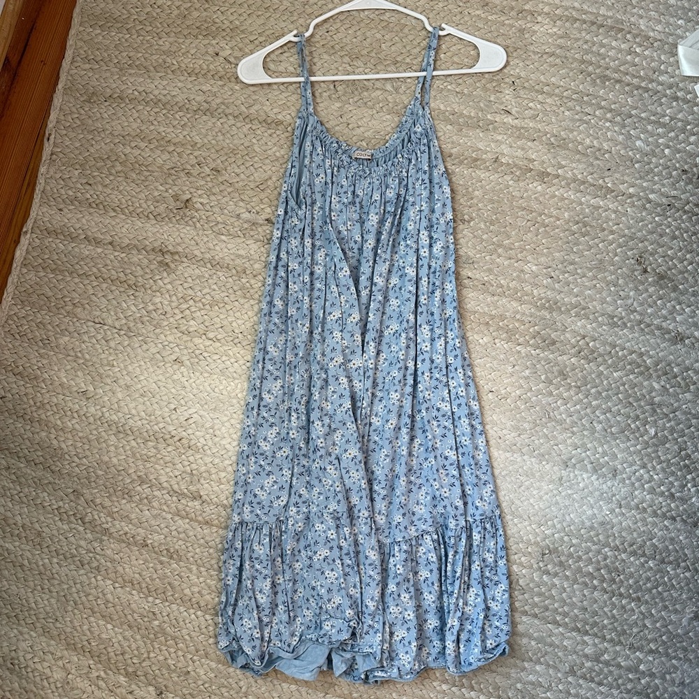 Blue Floral summer dress